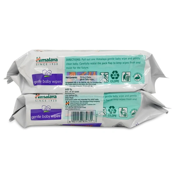 Himalaya Baby Wipes - 72N + 72N