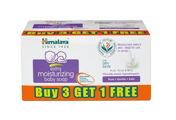 Himalaya Baby Soap gental - 3 N + 1 N (75 g Each)