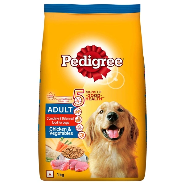Pedigree Chicken & Veg Adult Dog Food - 1kg