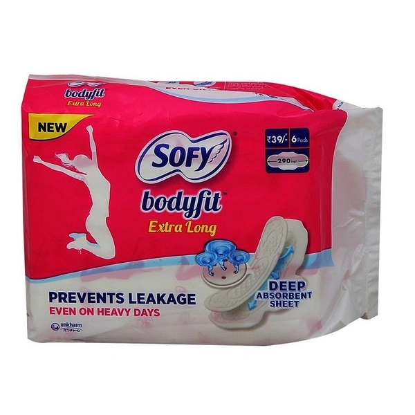 Sofy Sanitary Napkin XL With Wings - 6n