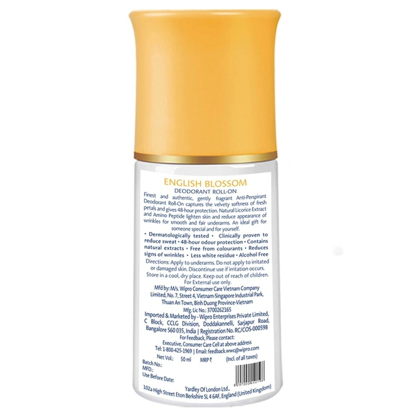 Yardley English Blossom Roll-On - 50ml