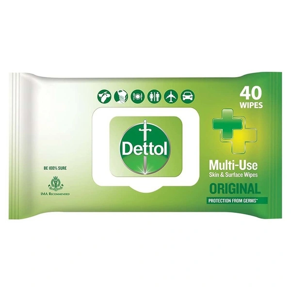 Dettol Multi Use Original Wipes - 40N