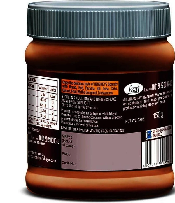 Hershey's Spread Cocoa With Almond, - 350g