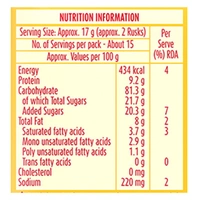 Britannia Toastea Elaichi Rusk - 250g