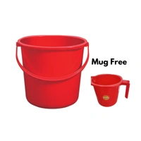 Royal Touch Assorted Bath Mug 2100 & 20 L Pastel Bucket - 2N