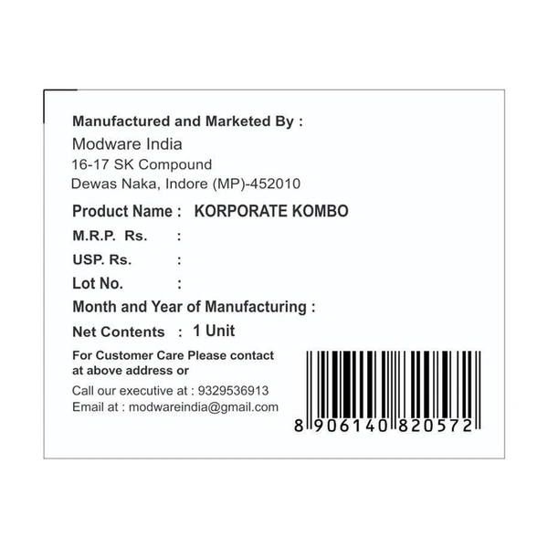 Modware Corporate 2 Piece Meal Combo - 2N