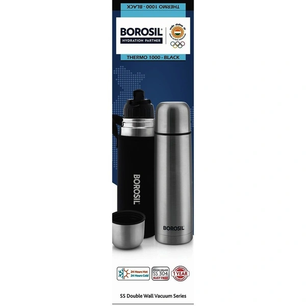 Borosil 700 ml Trek Stainless Steel Bottle 1 N - 700ml , 1N
