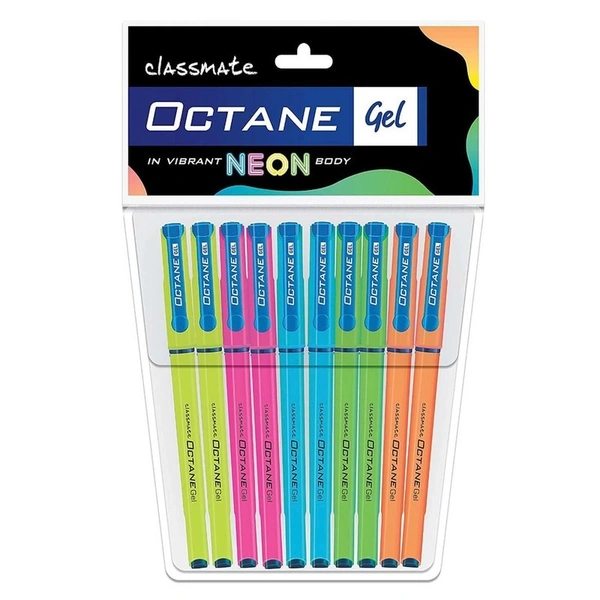 Classmate Gel Pen Blue Octane Neon, - 10N