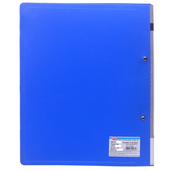 Saya 25 mm 2D Ring Binder Classic A4 File - 1N