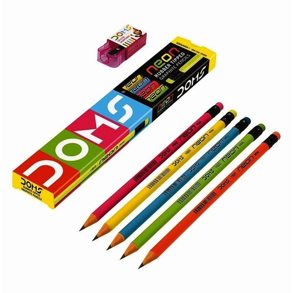 Doms Rubber Tip Pencil Neon - 1N