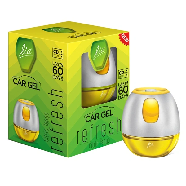 Lia Car Citric Tango Freshener Gel - 45g
