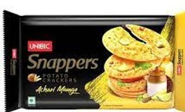 Unibic Snappers Potato Crackers - Achari Mango: - 300g
