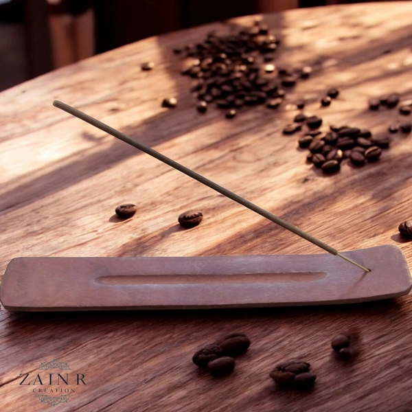 Sold By ZAIN R CREATION Wooden Incense Stick Holder - L.10''