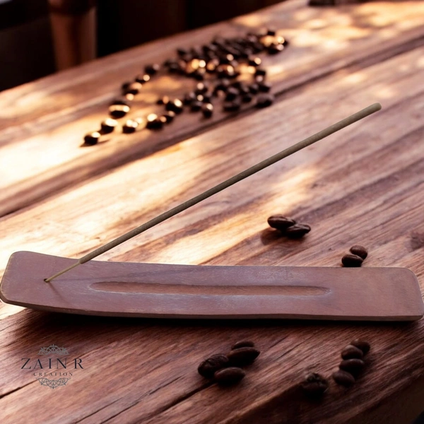 Sold By ZAIN R CREATION Wooden Incense Stick Holder - L.10''
