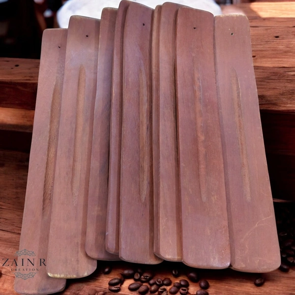 Sold By ZAIN R CREATION Wooden Incense Stick Holder - L.10''