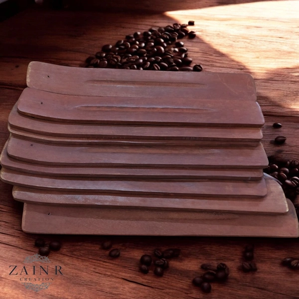 Sold By ZAIN R CREATION Wooden Incense Stick Holder - L.10''