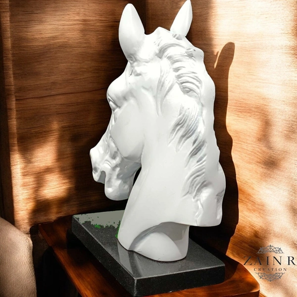 Sold By ZAIN R CREATION Horse Head Decorative Sculpture - H.9.5'' L.7.5'', Aluminium