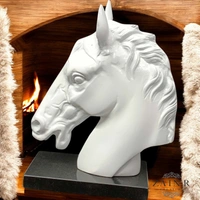 Sold By ZAIN R CREATION Horse Head Decorative Sculpture - H.9.5'' L.7.5'', Aluminium