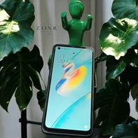 Sold By ZAIN R CREATION Smart Phone Mobile Holder Green - H.7'' L.3.5'' W.2.5'', Green, Aluminium & Granite Base