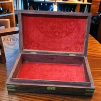 Sold By ZAIN R CREATION Jewellery Box Carving with Brass Inlay - L.10'' W.6'' H.2.5''