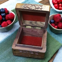 Sold By ZAIN R CREATION Jewellery Carving Box - L.4'' W.4'' H.2.5'