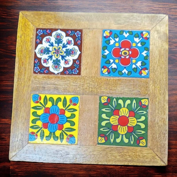 Sold By ZAIN R CREATION Jewellery Box with Design - L.6'' W.6'' H.3.5''