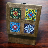 Sold By ZAIN R CREATION Jewellery Box with Design - L.6'' W.6'' H.3.5''