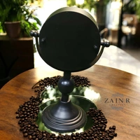 Sold By ZAIN R CREATION Table Clock for Office, Home Use - H.8.5'' L.5'' Base. 3'', Black, Iron