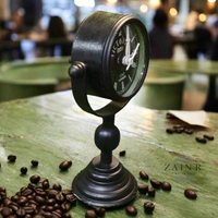 Sold By ZAIN R CREATION Table Clock for Office, Home Use - H.8.5'' L.5'' Base. 3'', Black, Iron