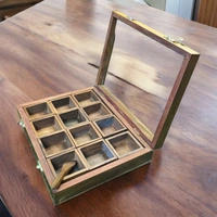 Sold By ZAIN R CREATION Spice Box with Spoon - L.10'' W.8'' H.2.5''