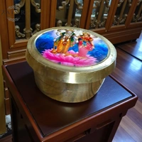 Sold By ZAIN R CREATION Brass Sindoor Box - L.1.77'' H.1'' B.1.57'', Polished, Brass