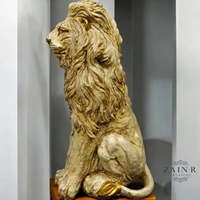 Sold By ZAIN R CREATION Lion King Sculpture Table Accents Black - H.13'' L.7'' W.5'', Polyresin