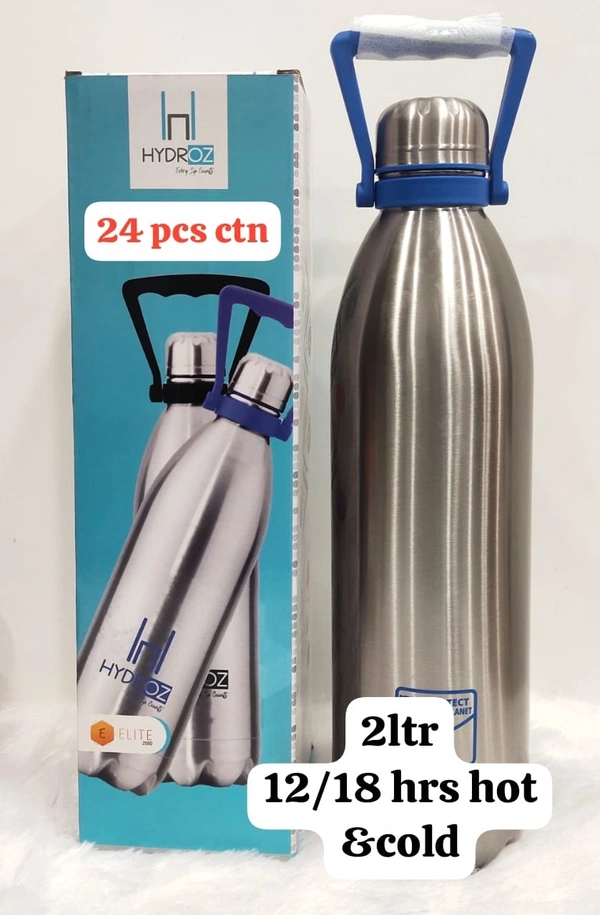 2000 ML Sliver Bottle Hot & Cold