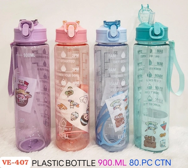 VE-407 Plastic Water Bottle 900ml