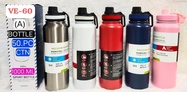 VE-60 1000ml Stainless Steel Water Bottle