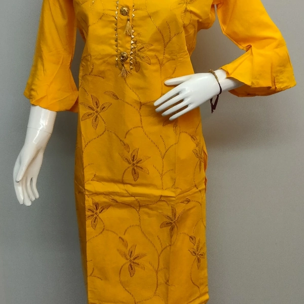 Sharara Set With Duptta - Yellow 🟡 Sharara set with Golden Duptta, Free Size