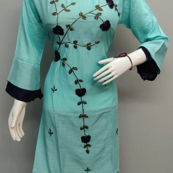 Sharara Set - Free Size, Sky blue 🔵 & Nevy Blue
