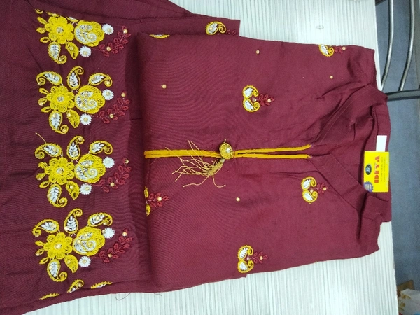 Plazo Set - Mehroon, Free Size