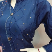 Plazo Set - Nevy Blue, Free Size