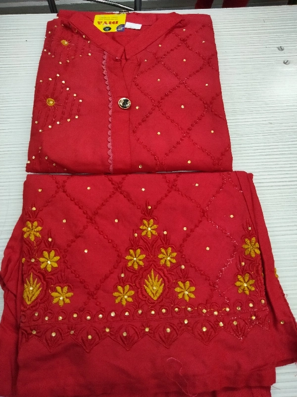 Plazo Set - Red ♥️, Free Size