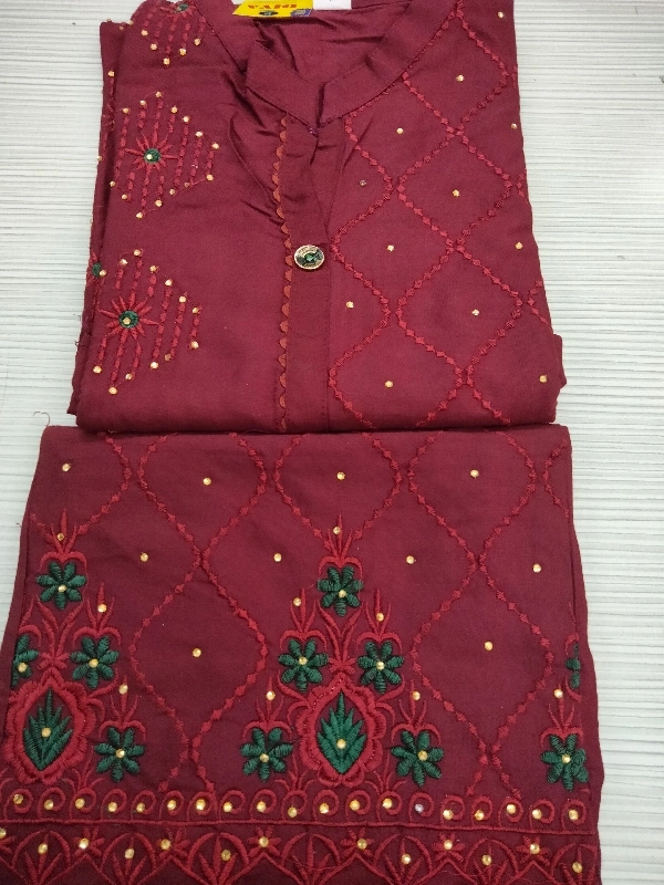 Plazo Set - Mehroon, Free Size