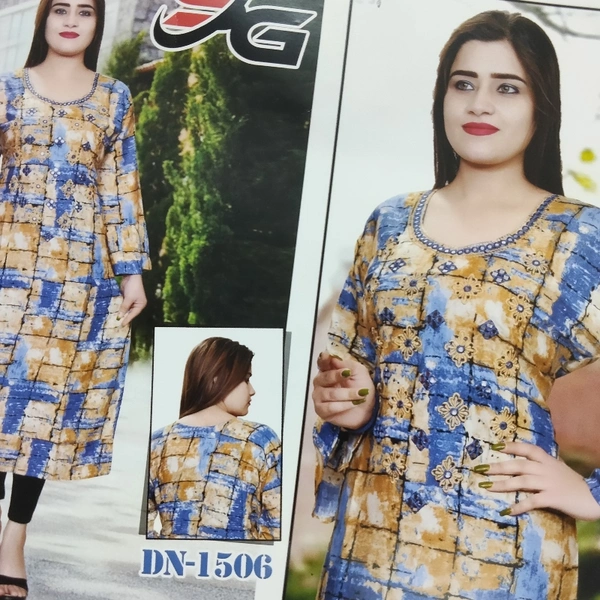 Kurti - Gajri multi, Free Size