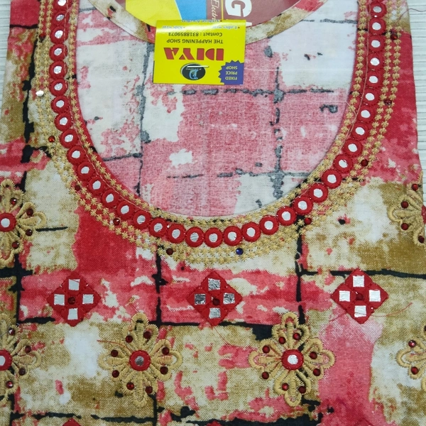 Kurti - Gajri multi, Free Size
