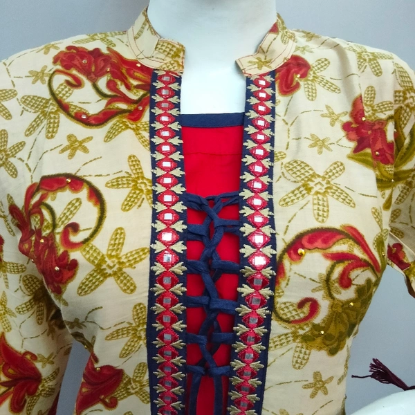 Kurti - Red ♥️ Multi, Free Size