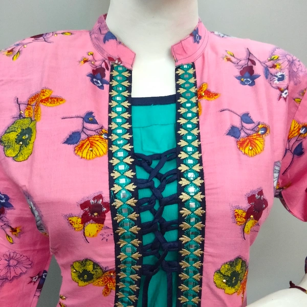 Kurti Frock Style - Rama Multi, Free Size