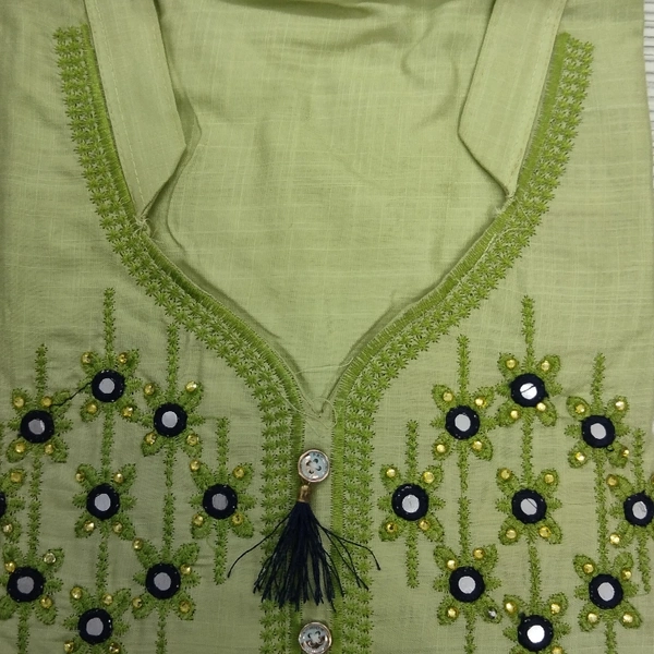 Kurti - DHANI GREEN 🍏, Free Size