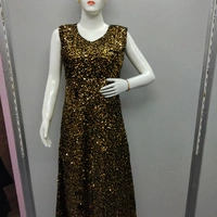 Black Velvet Golden Sequence Work - Black 🖤 and Golden sequence work, Free Size