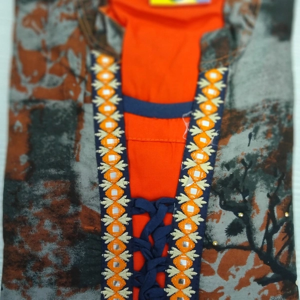 Kurti - Orange 🍊, Free Size