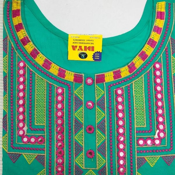 Kurti - Rama Green, Free Size