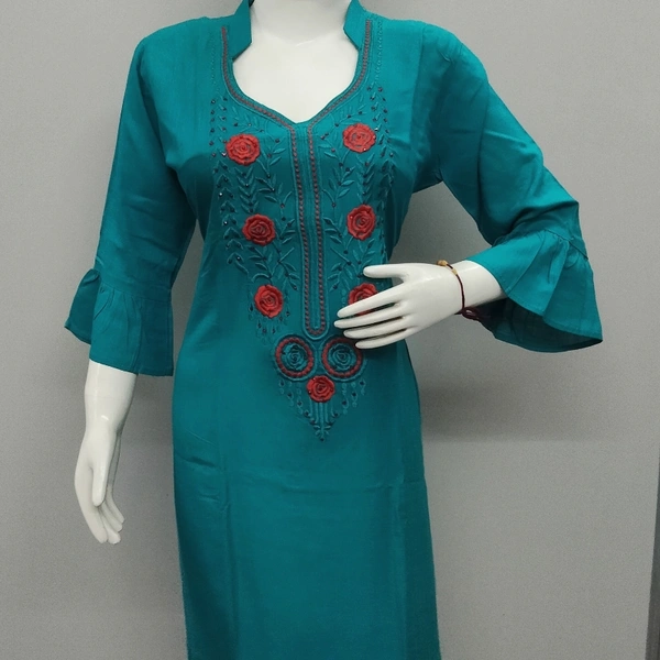 Kurti - Firozi, Free Size